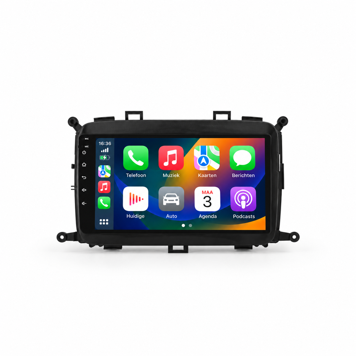 Kia Carens RP – studio productfoto met Nederlands CarPlay